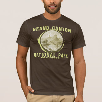 La camiseta de los hombres del Gran Cañón - Brown