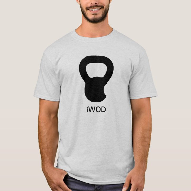 la camiseta de los hombres del iWOD (Anverso)