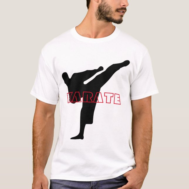 La camiseta de los hombres del karate (Anverso)