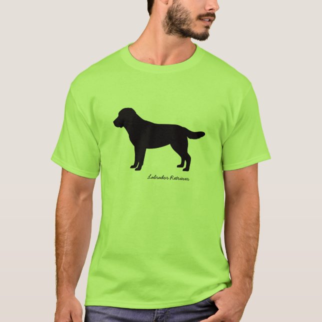 La camiseta de los hombres del labrador retriever (Anverso)