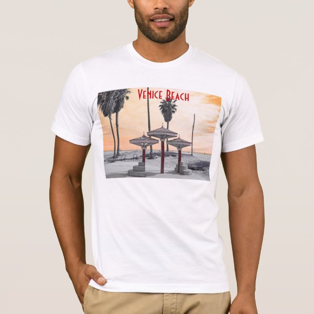 La camiseta de los hombres del ll de la playa de (Anverso)