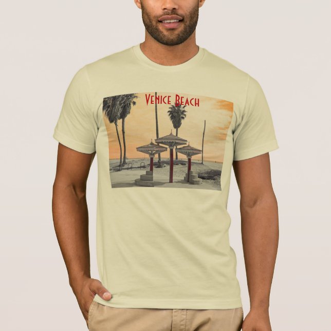 La camiseta de los hombres del ll de la playa de (Anverso)