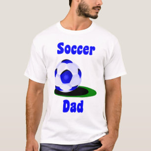 La camiseta de los hombres del papá del fútbol