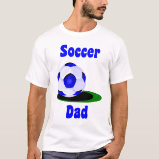 La camiseta de los hombres del papá del fútbol