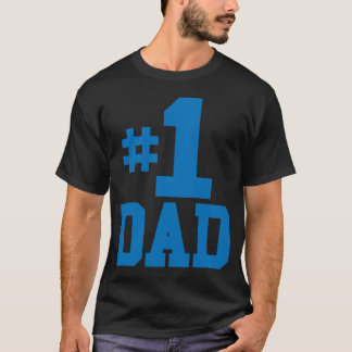 La camiseta de los hombres del papá del número uno