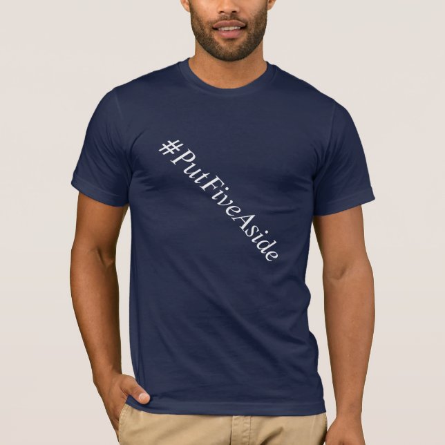 La camiseta de los hombres del #putfiveaside (Anverso)