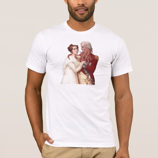 La camiseta de los hombres del retrato de la (Anverso)