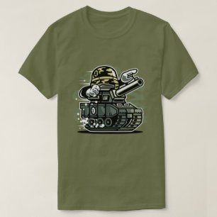 La camiseta de los hombres del tanque de la guerra