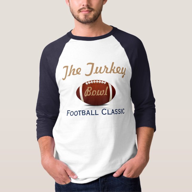 La camiseta de los hombres del The Turkey Bowl (Anverso)