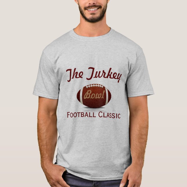La camiseta de los hombres del The Turkey Bowl (Anverso)