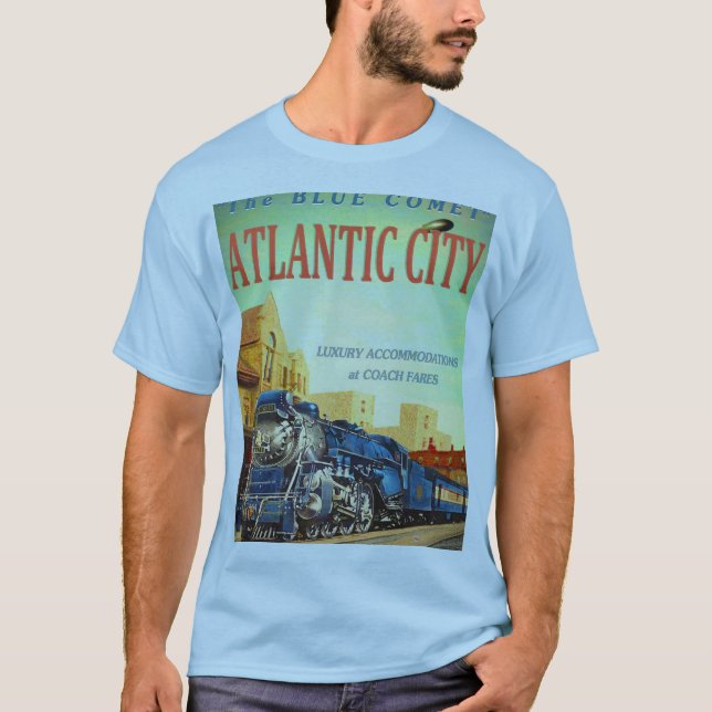 La camiseta de los hombres del tren de cometas azu (Anverso)