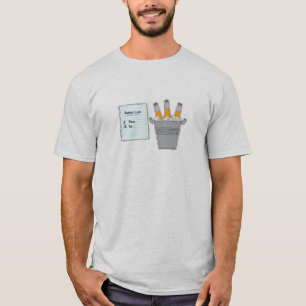 La camiseta de los hombres divertidos de la lista