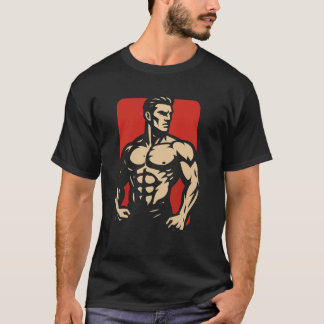 La camiseta de los hombres es negra