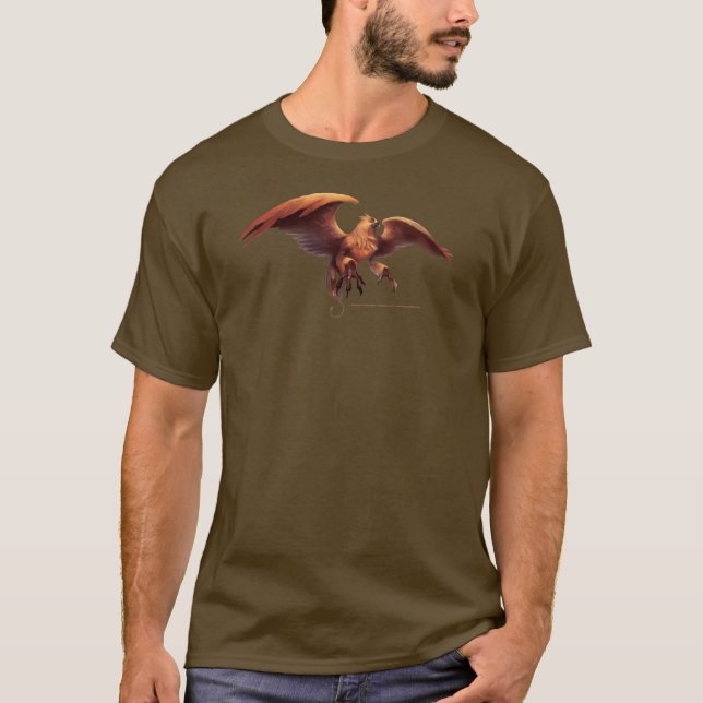 La camiseta de los hombres gráficos del grifo (Anverso)