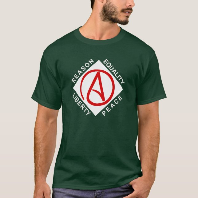 La camiseta de los hombres grandes ateos del (Anverso)