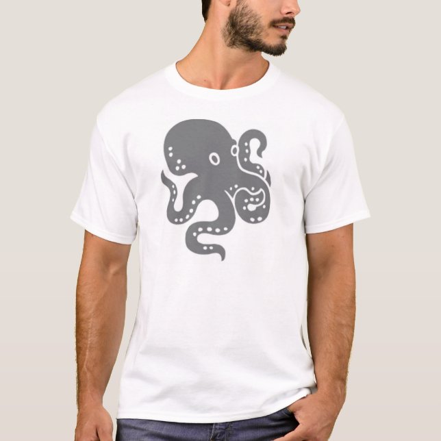 La camiseta de los hombres grises del pulpo (Anverso)