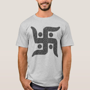 La camiseta de los hombres Jain de la cruz gamada