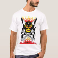 La camiseta de los hombres mexicanos del luchador