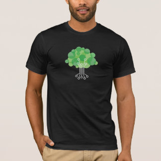 La camiseta de los hombres - negro