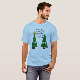 La camiseta de los hombres pegajosos del navidad