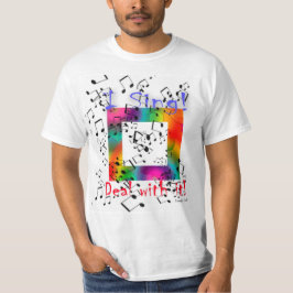 La camiseta de los hombres "que canto!" por