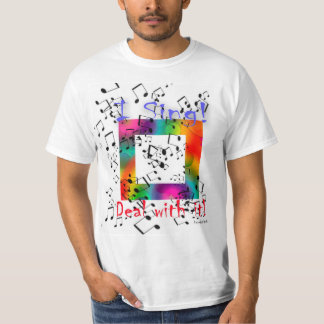 La camiseta de los hombres "que canto!" por