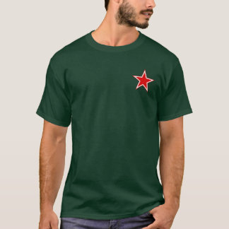 La camiseta de los hombres rojos de la estrella de