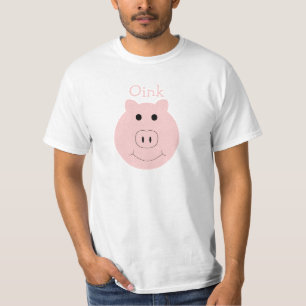 La camiseta de los hombres rosados tontos del