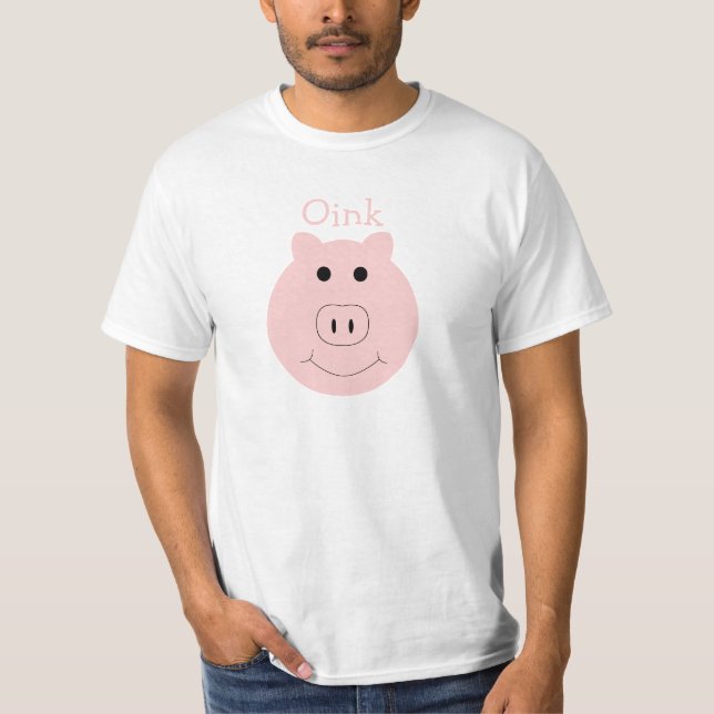 La camiseta de los hombres rosados tontos del (Anverso)