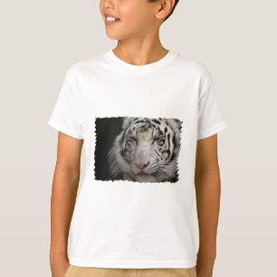 La camiseta de los niños blancos del tigre