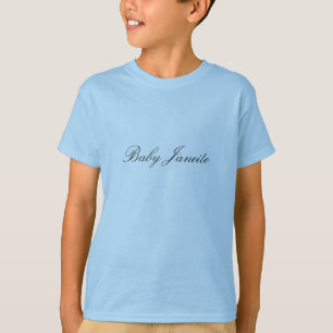 La camiseta de los niños de Janeite del bebé