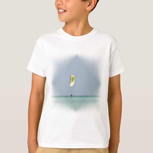 La camiseta de los niños de Kiteboarder (Anverso)