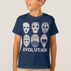 La camiseta de los niños de la evolución de la