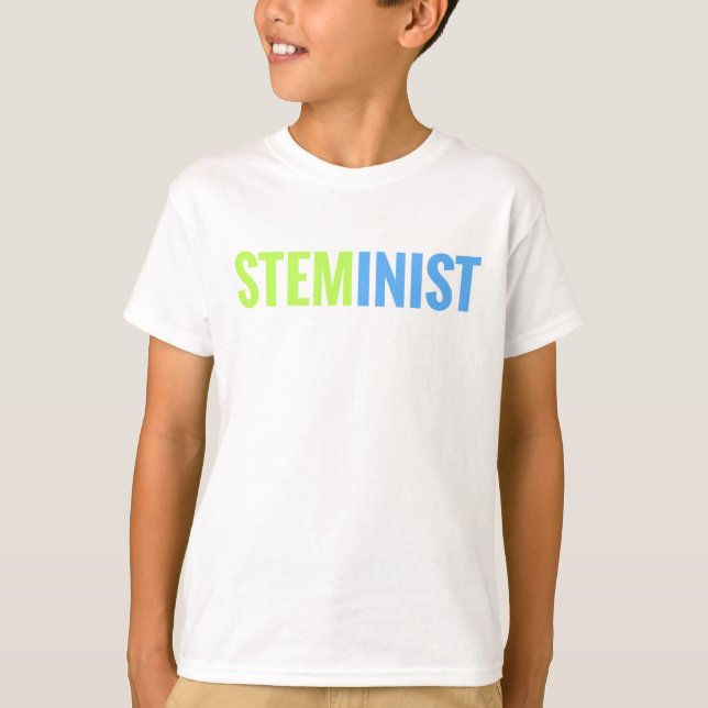 La camiseta de los niños de STEMinist (Anverso)
