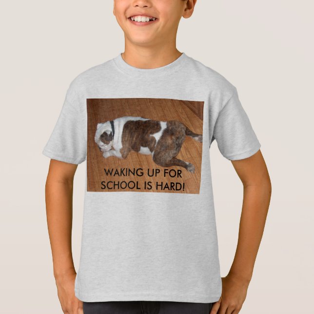 La camiseta de los niños del De nuevo-School (Anverso)