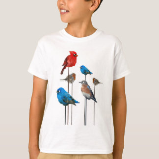 La camiseta de los niños del fiesta del pájaro
