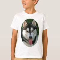 La camiseta de los niños del perro de trineo
