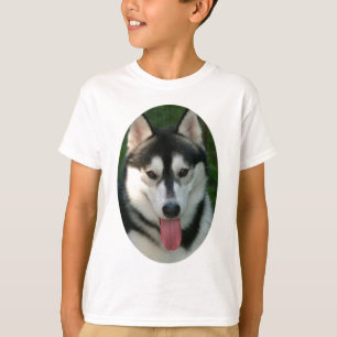La camiseta de los niños del perro de trineo