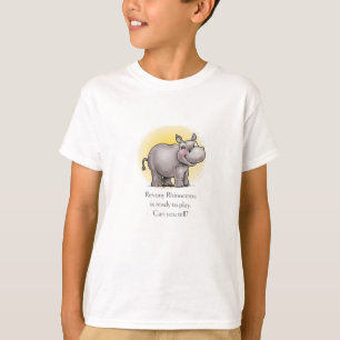 La camiseta de los niños del rinoceronte de Revony