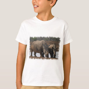 La camiseta de los niños negros de los Rhinos