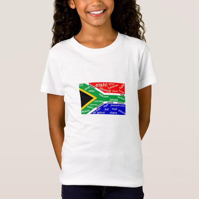 La camiseta de los niños surafricanos del argot - (Anverso)