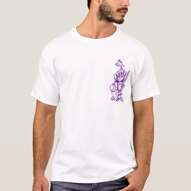 la camiseta de los pequeños hombres púrpuras del (Anverso)