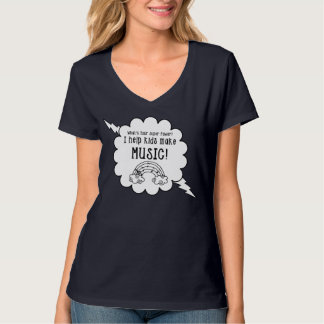¿La camiseta de los profesores de música "cuál es