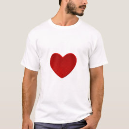 La camiseta de los tee del corazón