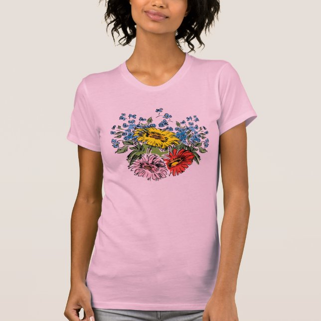 La camiseta de los Wildflowers de las mujeres (Anverso)