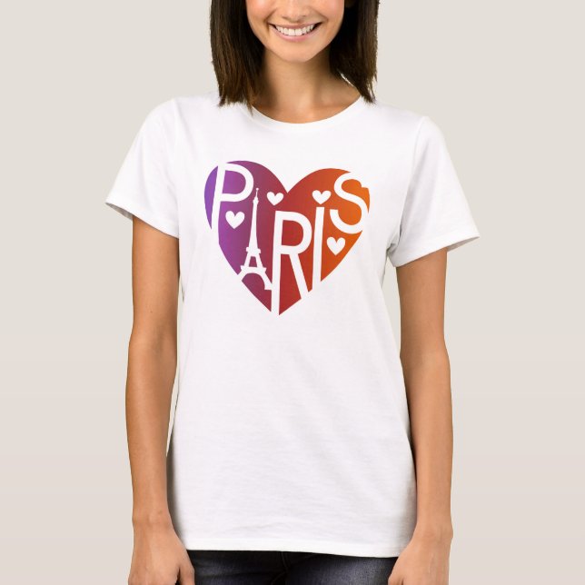 La camiseta de Lover's Heart® Paris Lover (Anverso)