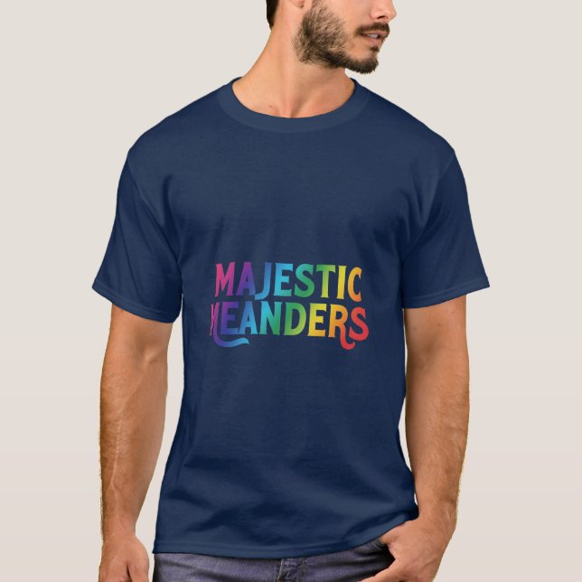 La camiseta de "Majestic Meanders" presenta un aud (Anverso)
