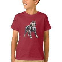 La camiseta de Malamute Robot Kid