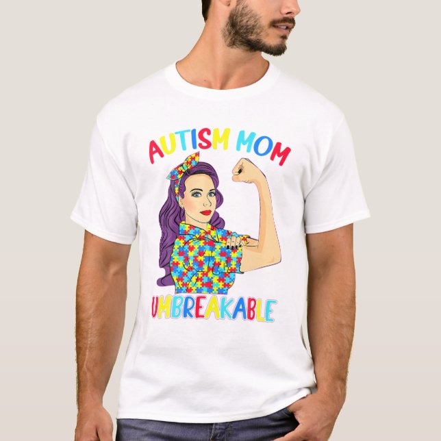 La camiseta de mamá un autismo irrompible (Anverso)