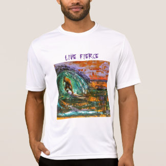 La camiseta de manga corta de los hombres feroces